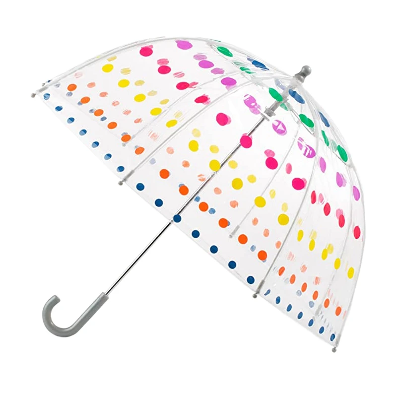 

Kid's Clear Bubble Umbrella Men's And Women's Children's Umbrellas Transparent Long Handle Fashion Umbrella