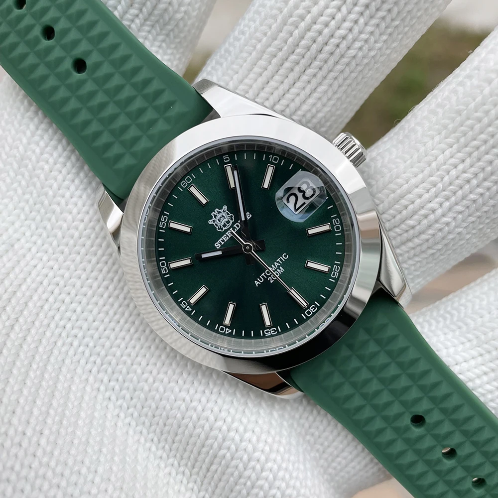 

STEELDIVE SD1934 The Log Mens Mechanical Watch Ceramic Bezel 316L Fine Steel NH35 200M Waterproof Luminous Dive Watch