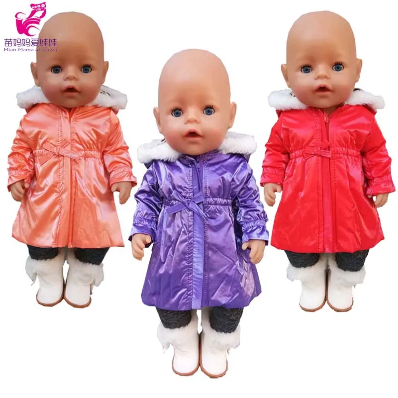 

17 Inch Baby Doll Clothes Long Coat For 18 Inch Girl Dolls Jacket Toys Wears