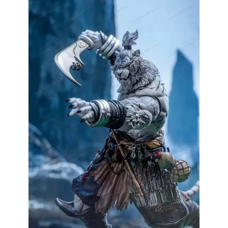 Фото В наличии: Фигурка-модель Jiangmeng White Tiger 1/12 Planet Furui White Tiger Tiger Man, дополнительная цветовая версия, реалистичная кукла-игрушка №3