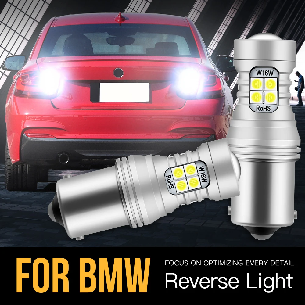 

2pcs P21W 7506 BA15S Canbus No Error LED Reverse Light Blub Backup Lamp For BMW E87 F20 F21 F45 F23 F22 F87 F46 1 2 Series