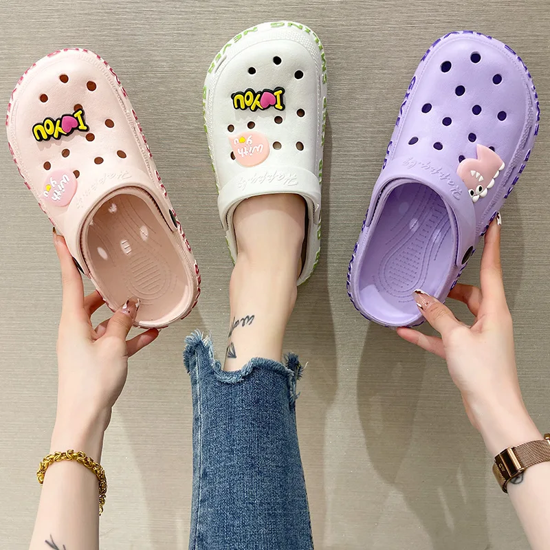 

Woman Slippers Eva Holes Shoes for Women's Sandals Cartoon Slides Home Slipper Ladies Couple Shoes Classic Nursing Clogs Sandal