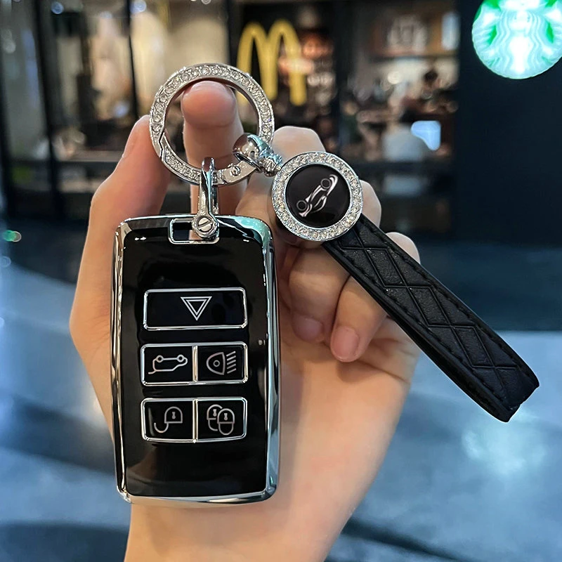 Чехол для автомобильного ключа из ТПУ Land Rover Range Discovery 5 Sport Evoque 2018 2019 2020 Jaguar XEL E-PACE