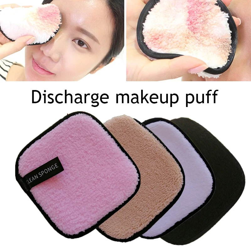 

Cleansing Cotton Pads Soft Microfiber Makeup Remover Pads Towel Face Cleaner Plush Puff Reusable Foundation Face Skin Care Tools