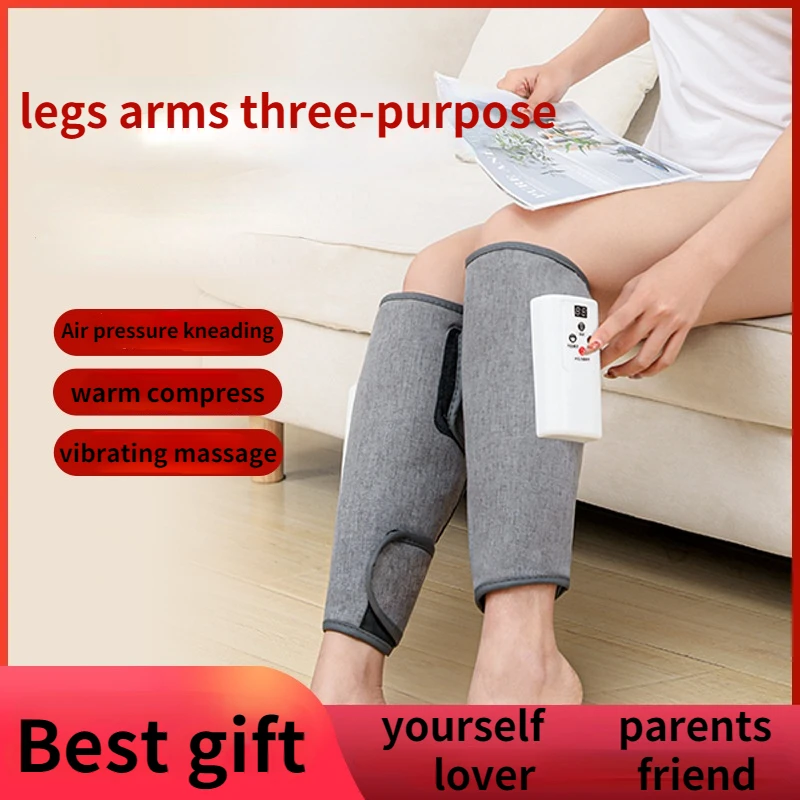 

Automatic Leg Massager Calf Air Wave Massager Home Air Pressure Hot Compress Thin Legs Foot Massage Machine for The Elderly
