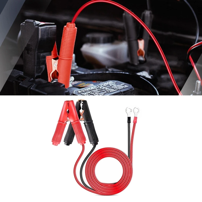 

Auto Car Patch Cord Cigarette-Lighter Socket Battery Alligator Crocodile Clips Connector Clamp-on Extension Charge Cable