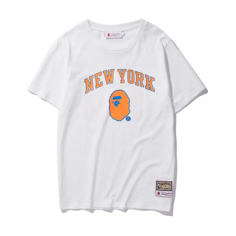 

2022 Summer Japanese Tide Brand Bape Ape Initials Printing Round Neck Men'S And Women'S Cotton Short-Sleeved T-Shirt Wholesale