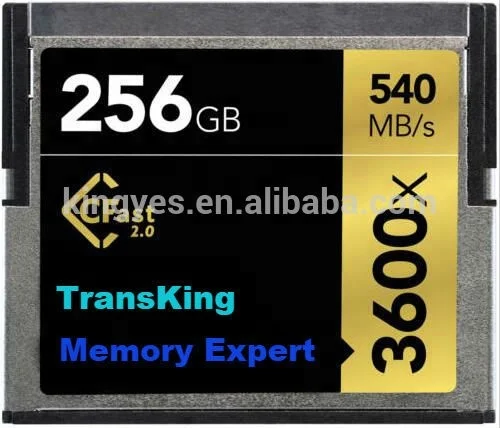 

256 ГБ оригинальная профессиональная карта TransKing CFast 2,0 3600X 540 стандартная компактная флэш-карта CF карта памяти