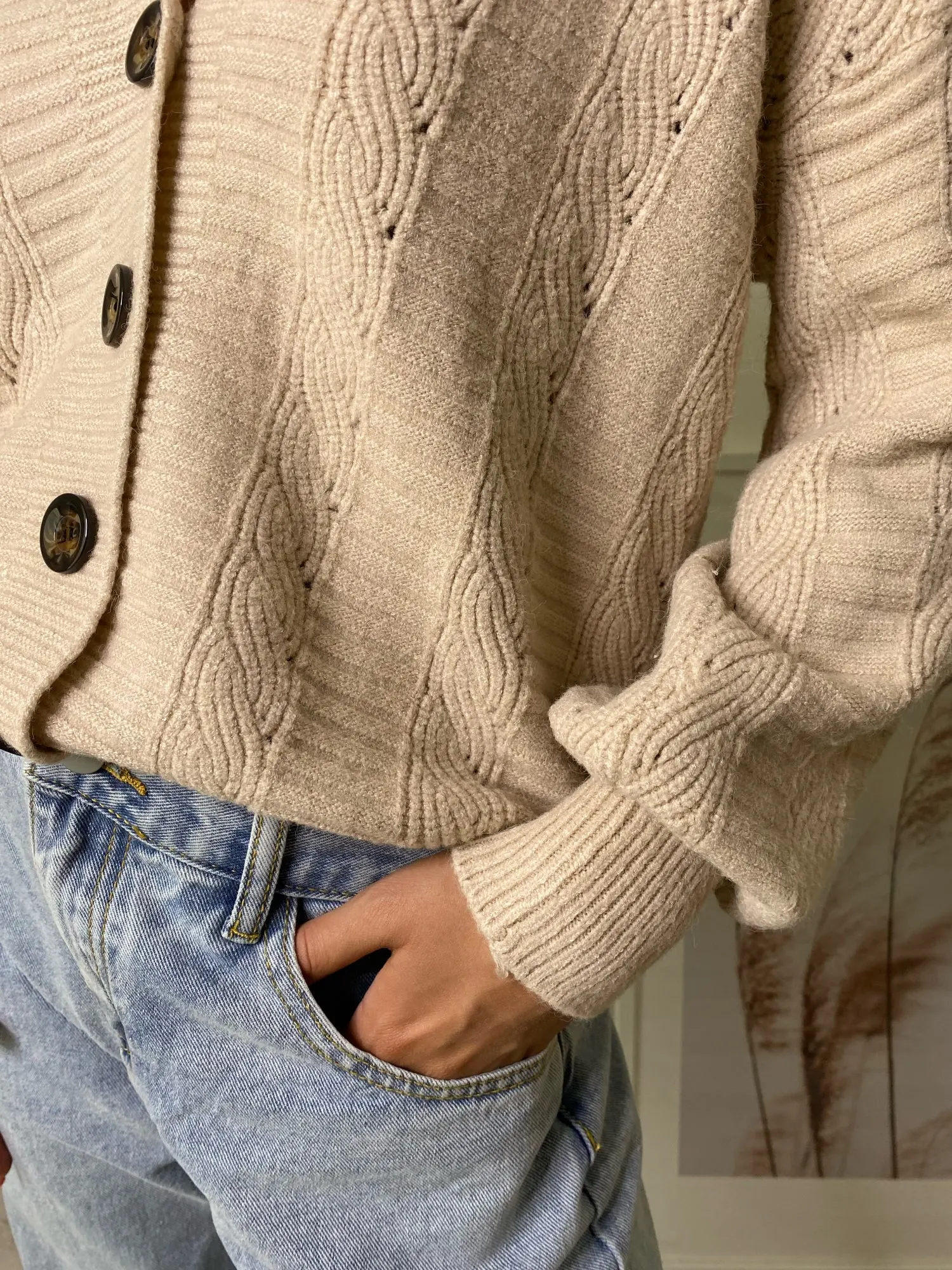 Новинка женская одежда кардиган с V-образным вырезом большого размера d свитер