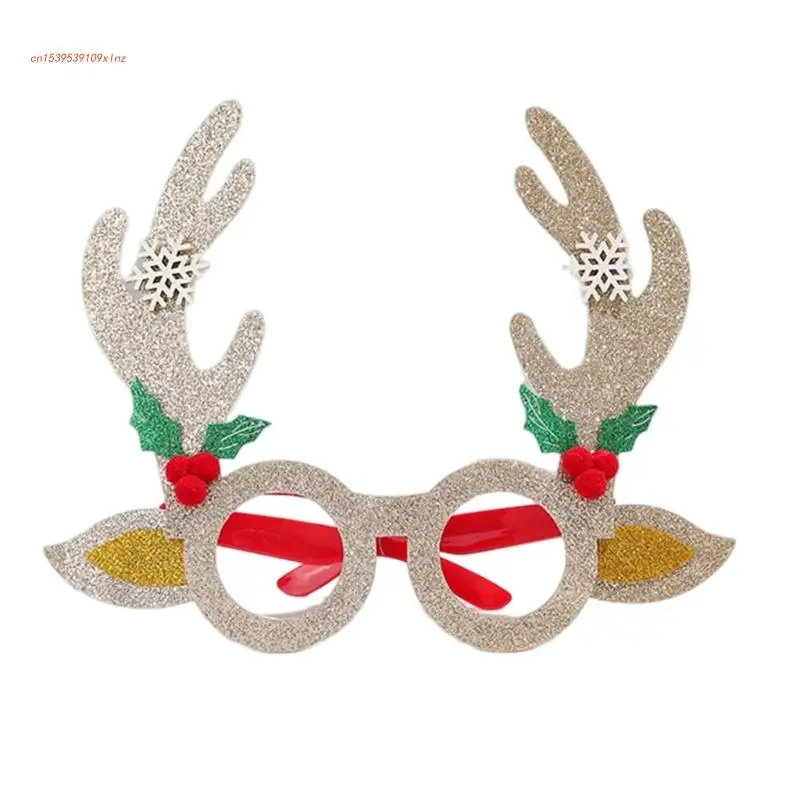 

Christmas Costume Glasses Christmas Antler Glasses Merry Christmas Glasses Frame Christmas Antler Glasses Photo prop