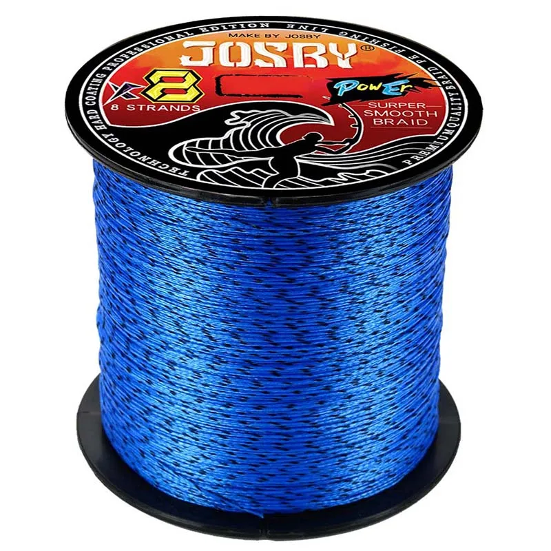 

JOSBY 165yd 400 ярдов 730yd 8 нитей Япония Супер прочная полиэтиленовая плетеная рыболовная леска многонитевая Speckled нить 14LB-100LBS