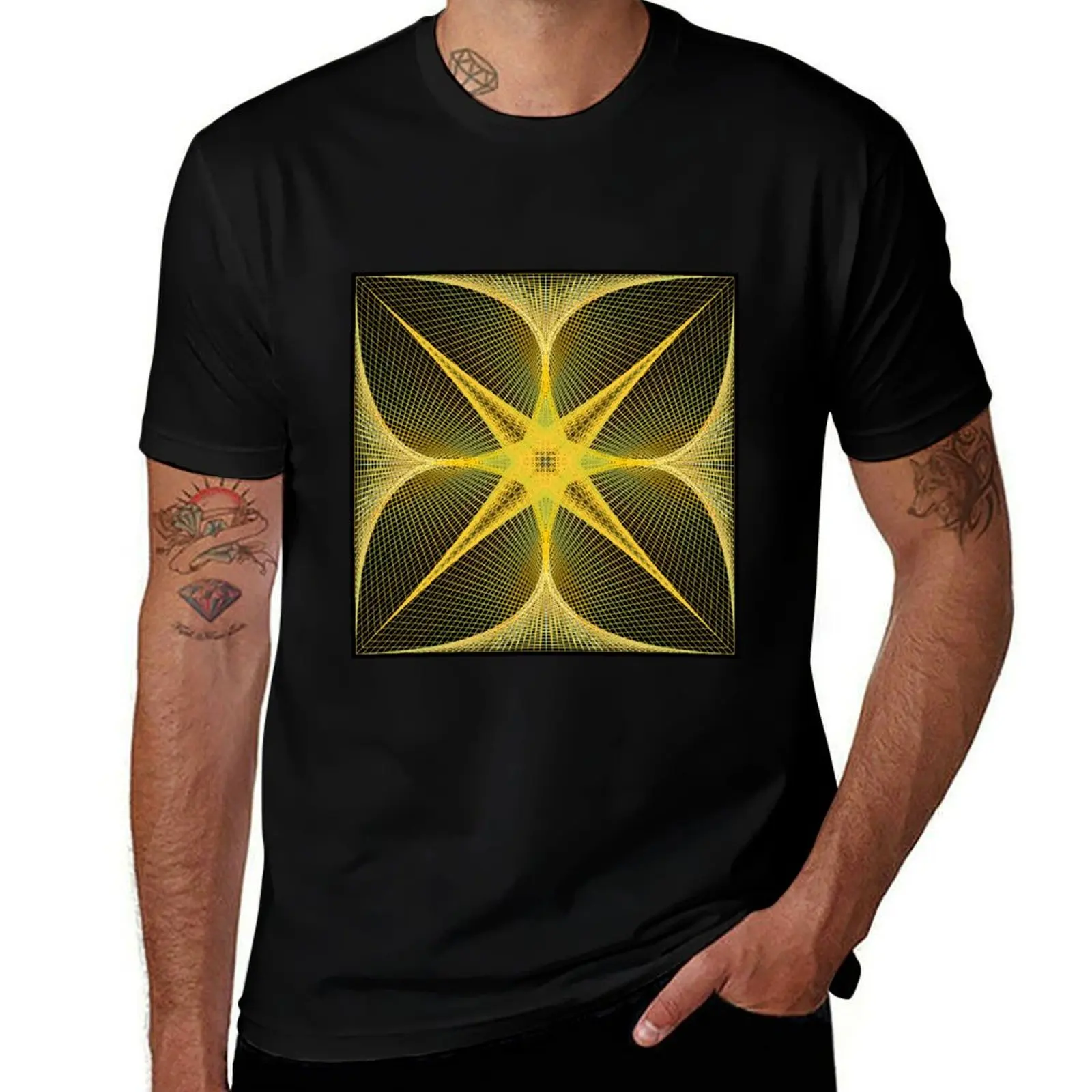 Фото Футболка Rectangular Pattern 2 Morph D [12581-Yellows-BB] с защитой от ультрафиолета №1