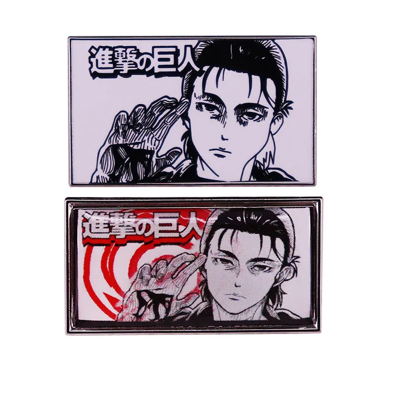 Эмалированные значки Lewell Ackerman для аниме фильмов «атака на Титанов», металлические значки для рюкзака, шляпы, сумки, воротника, лацкана