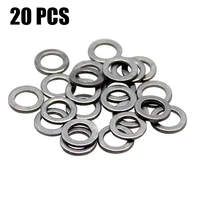 20pcs heavy duty fishing solid ring 304 stainless steel seamless snap split ring for jig assist hook fishing tackle accessories