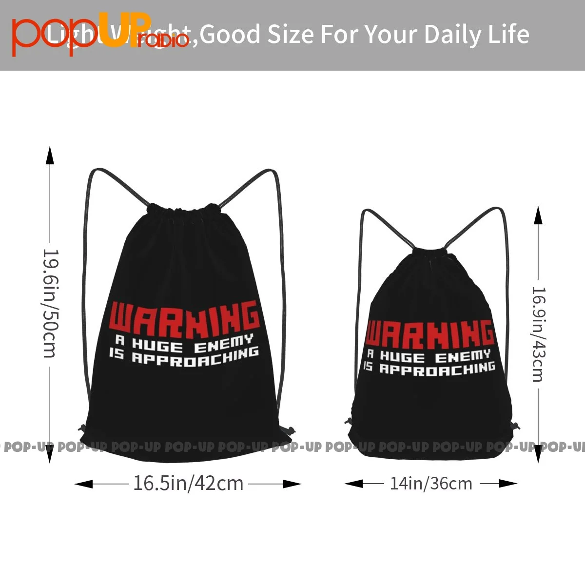 Ikaruga Дариус Donpachi Rtype-огромный враг приближается рюкзак на шнурке спортивная сумка