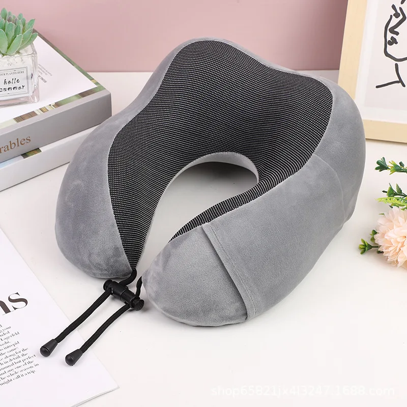 

U Shaped Memory Foam Neck Pillows Soft Slow Rebound Space Travel Pillow Massage Neck Cervical Healthcare Bedding Drop Shipping