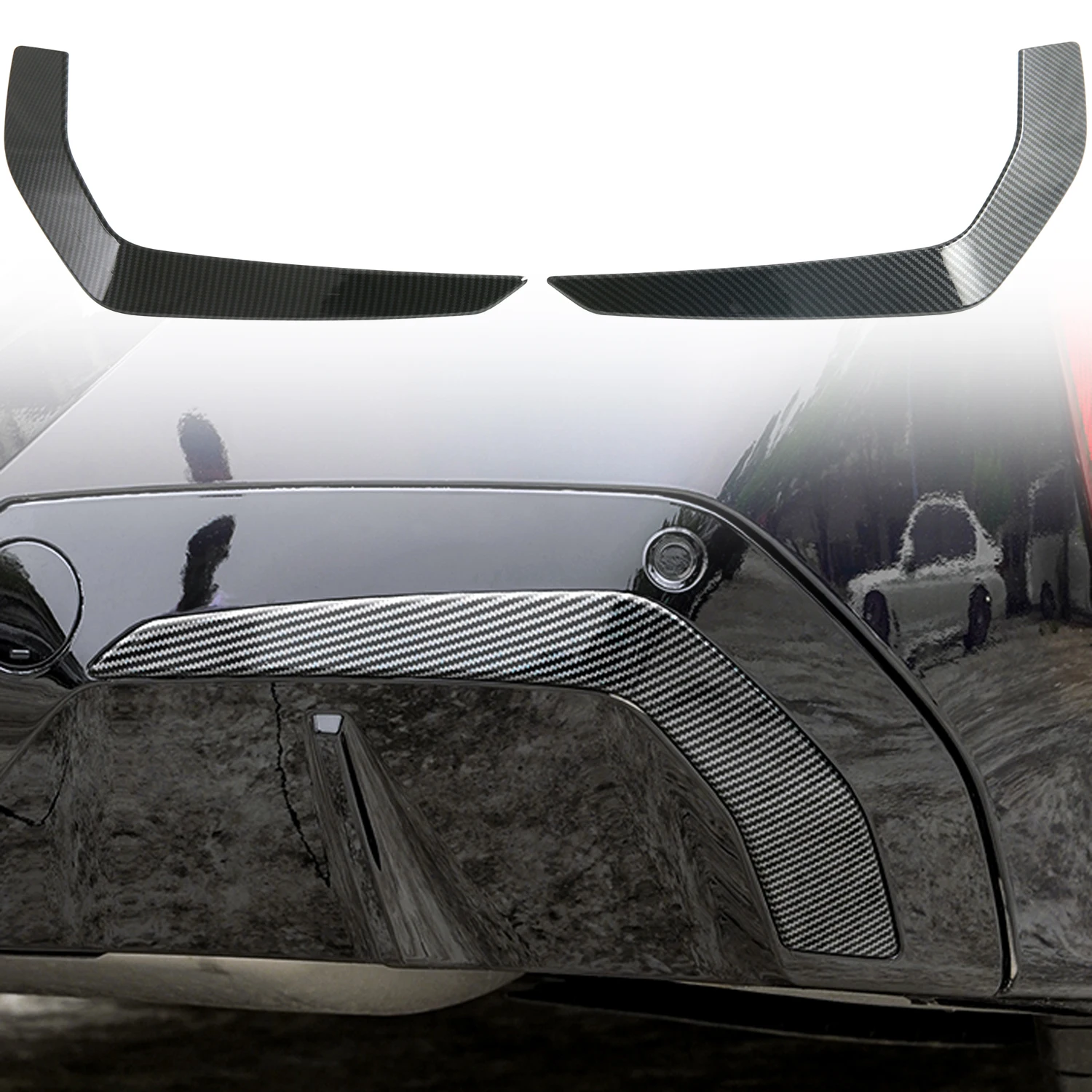 

Автомобильные аксессуары для BMW X3 G45 2024 2025 ABS задний бампер отображает воздуховыпускной отверстие хвост ветровой нож накладка на вентиляционное отверстие 2 шт.