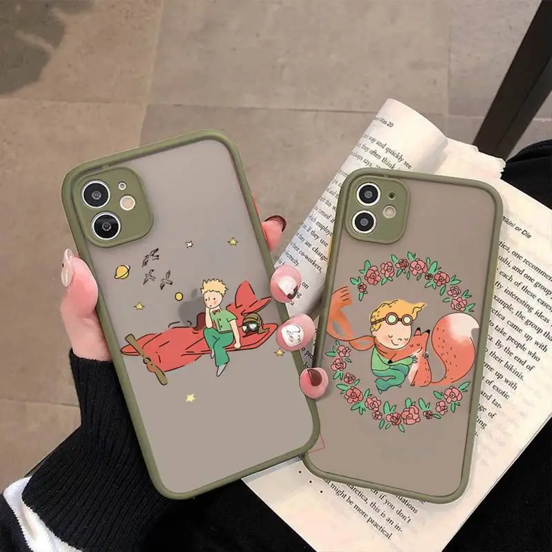 

The Little Prince Starry Sky Phone Case for iPhone X XR XS 7 8 Plus 11 12 13 pro MAX 13mini Translucent Matte Case