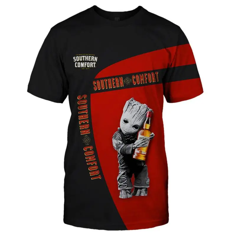 Футболка Miniso 2024 с 3D принтом грута мужская летняя футболка для езды на велосипеде