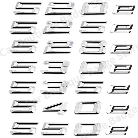 ABS 3D багажник автомобиля с буквами логотипа, эмблема, наклейка, наклейка для BMW 5 серии E39 E60 E61 F10 F11 G30 520e 525e 528e 530e 535e 540e