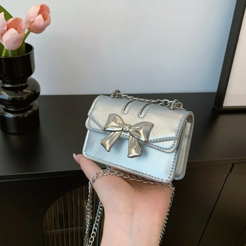 2024 новая женская нишевая сумка с бантом осенняя трендовая милая крутая