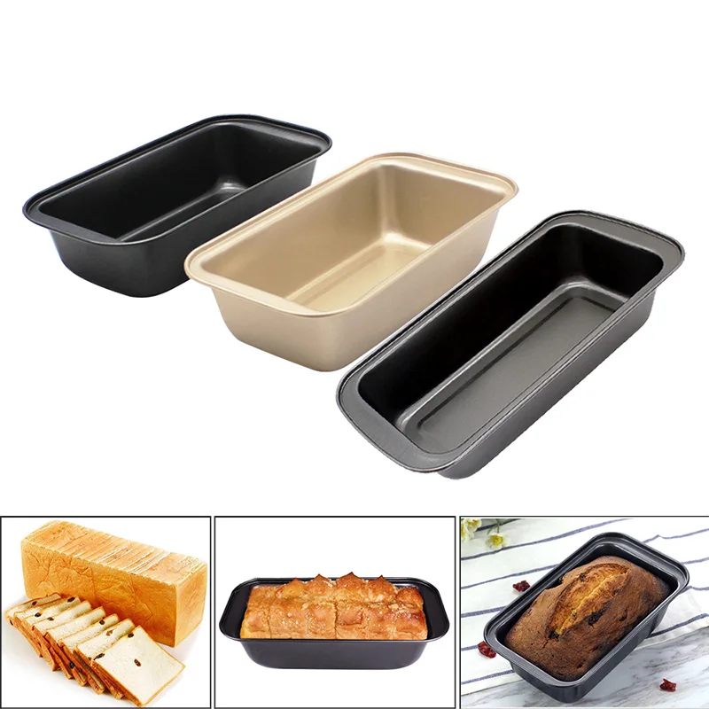 Non-Stick Bread Loaf Meatloaf Pan With Lid Iron Toast Cake Mold Kitchen Bakeware 450g 500g 600g 750g 900g 1000g Baking Supplies