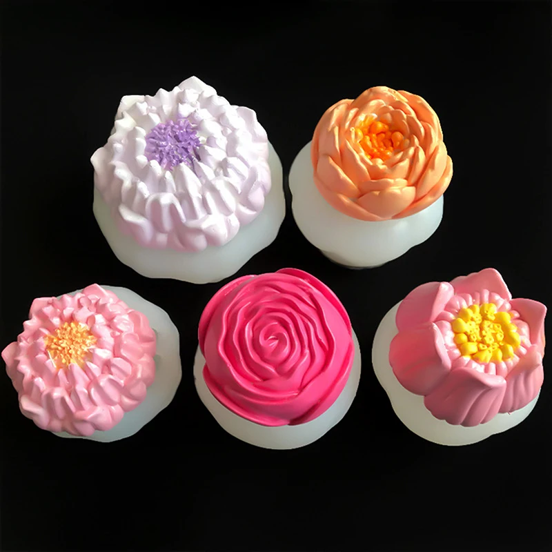 Симуляция свечи лотоса силиконовая форма цветок мыло аромат украшения