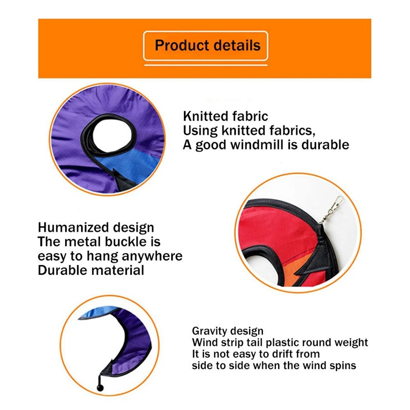 Спиральный Спиннер для двора сада кемпинга цветной спиральный украшение на