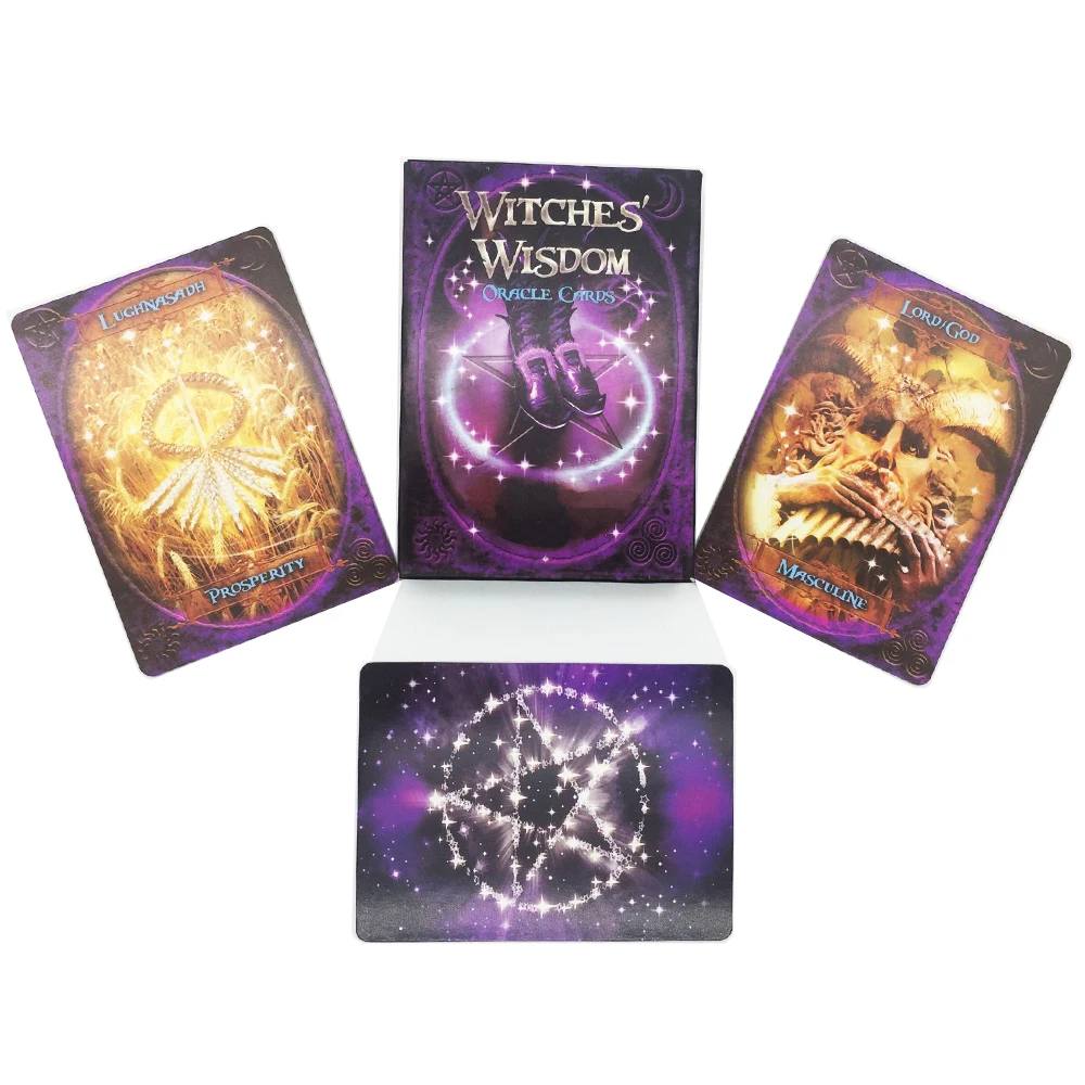 

48 Cards Witches Wisdom Oracle Cards Game English version Fate Divination Entertainment Party Board Game Cards