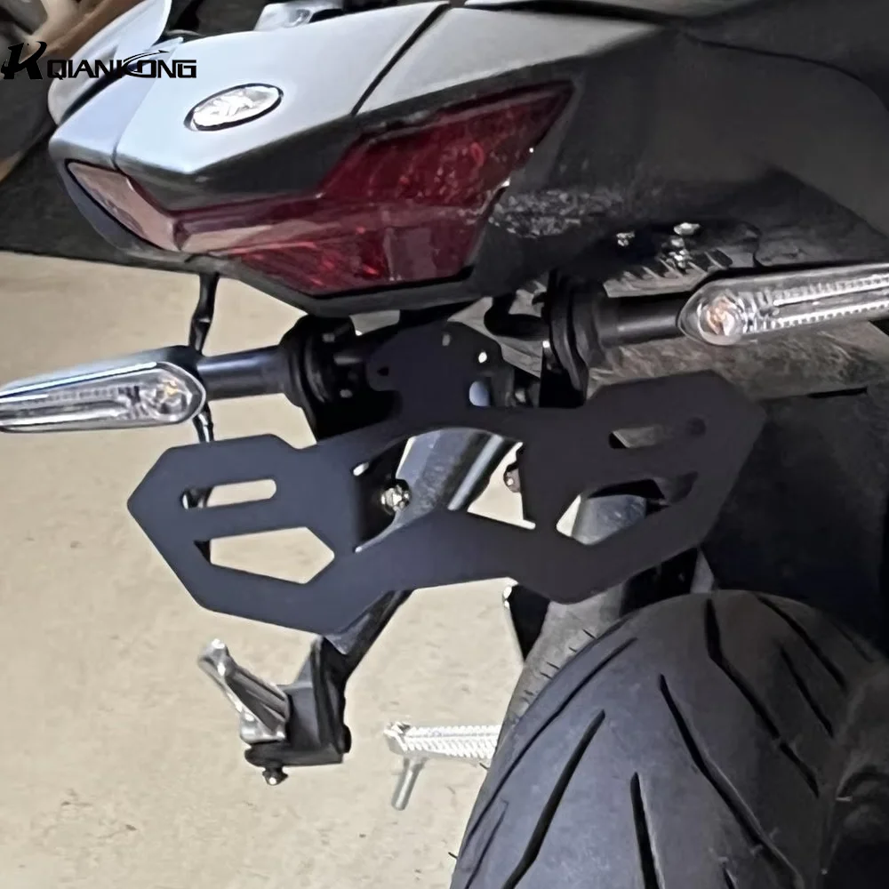 Фото Для мотоциклов Yamaha YZF R3, MT25, MT-25 2015-2025, 2026: Комплект для снятия заднего крыла (Fender Eliminator) с держателем номерного знака и светодиодной подсветкой №2
