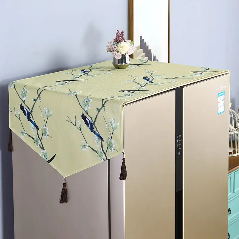 Скандинавские современные чехлы на холодильник бытовой кухонный пылезащитный