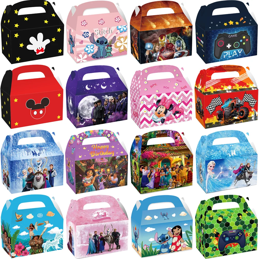 Kids Party Decor Baby Shower Paper Candy Bag Girl Boy Birthday Party Supplies