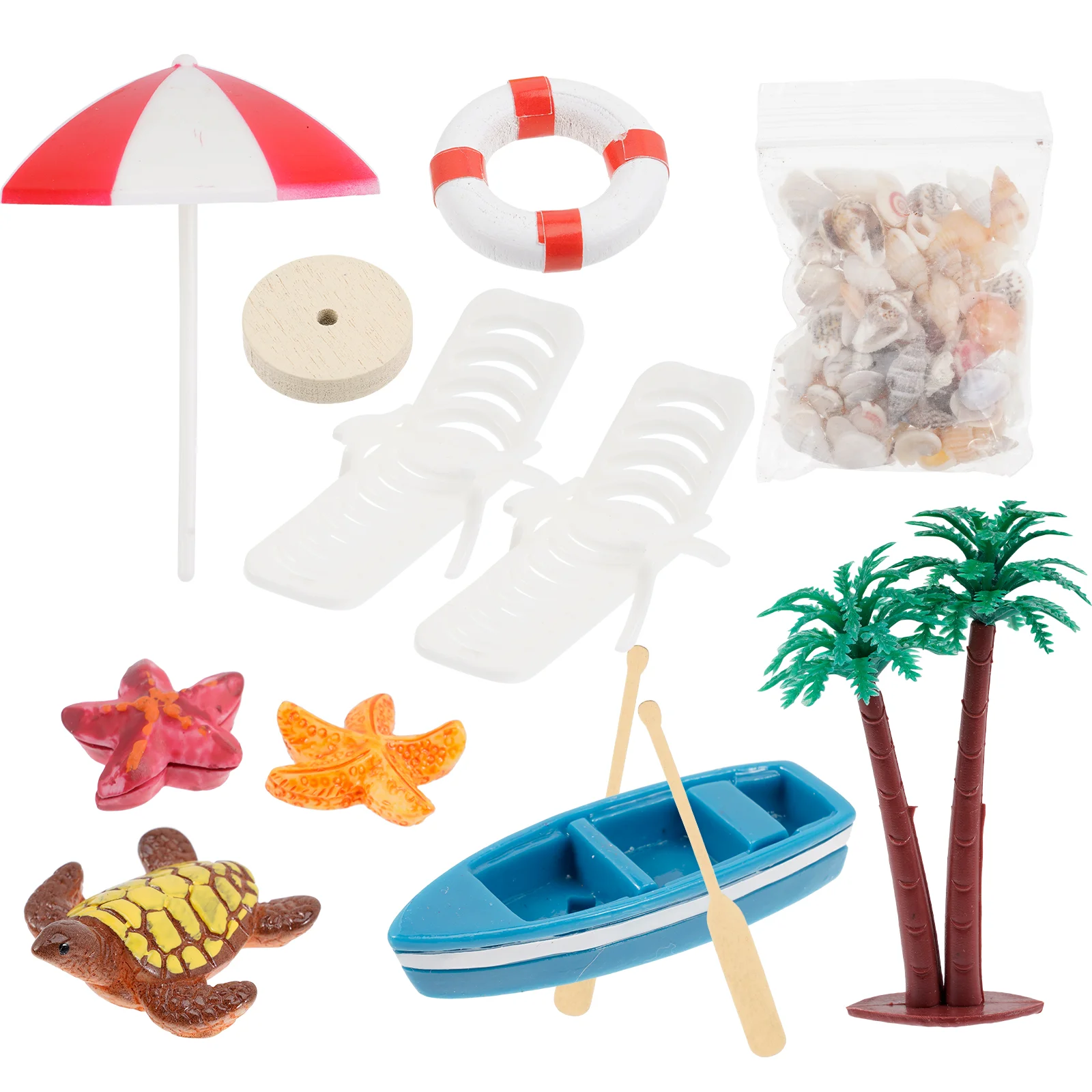 

House Beach Style Mini Decoration Miniature Landscape Accessory Accessories