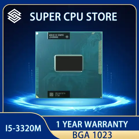 Бесплатная доставка, Intel CPU I5-3320M SR0MX I5 3320M SROMX 2,6G/3M HM75 HM76 HM77 100%, новые и оригинальные чипы IC BGA 1023