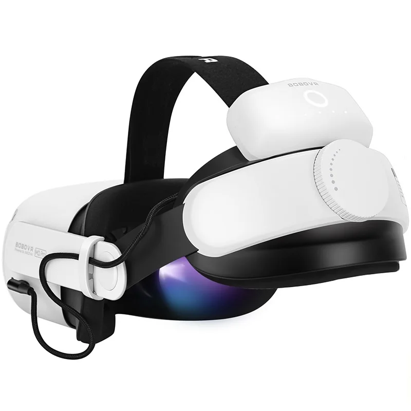 

Top M1 Pro Battery Elite Head Strap with 5200 mAh Power for Oculus/ Meta Quest 2 Accessories Soft Rubber Head Cushion
