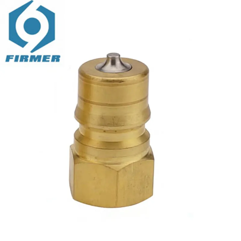 5 Pieces Precision Self-sealing Brass Quick Coupling KZD-02/03/04/06/08PF Male High Pressure And Corrosion Resistant Burr-free