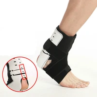 1pcs left right ankle protector ankle brace support sports adjustable straps foot orthosis stabilizer wrap splint sprain guard