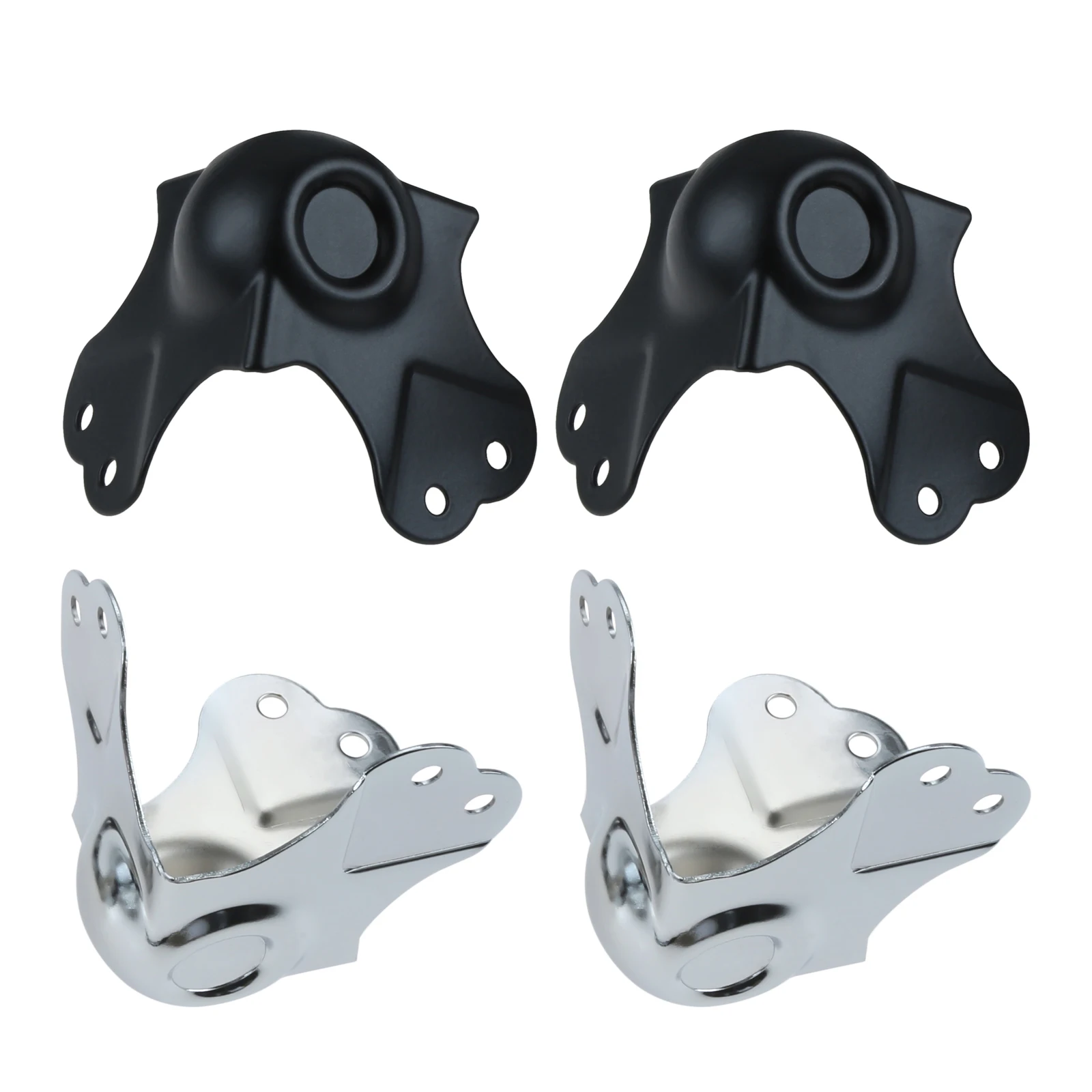 

4Pcs Metal Road Cases Corner Protector for LuggageJewelry Box Wooden Case Decorative Feet Leg Metal Corner Bracket Hardware 80mm