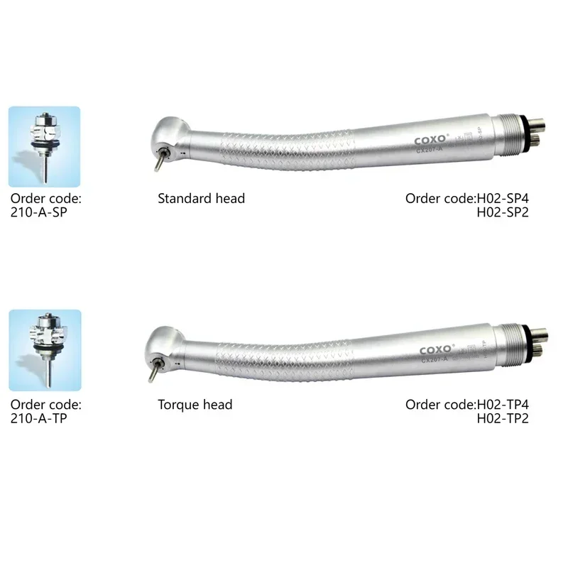 COXO CX207-A Высокоскоростной стоматологический наконечник с воздушной турбиной