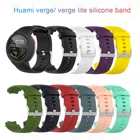 Силиконовый ремешок для Amazfit Vergeverge Lite Sport, сменный ремешок для Huami Vergeverge Lite, БЫСТРОРАЗЪЕМНАЯ пряжка