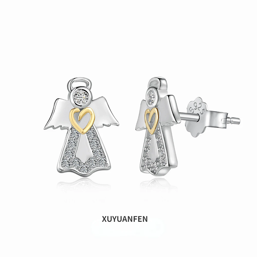 XUYUANFEN японский и корейский роскошный новый гвоздь из чистого серебра S925 Женский в