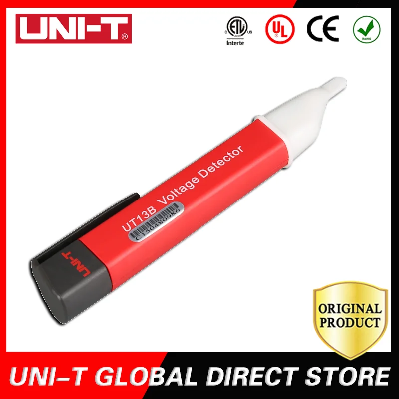 

UNI-T AC Voltage Detectors Auto Sense Test Pen 50V-1000V UT13B Adjustable Sensitivity Vibration Indicator