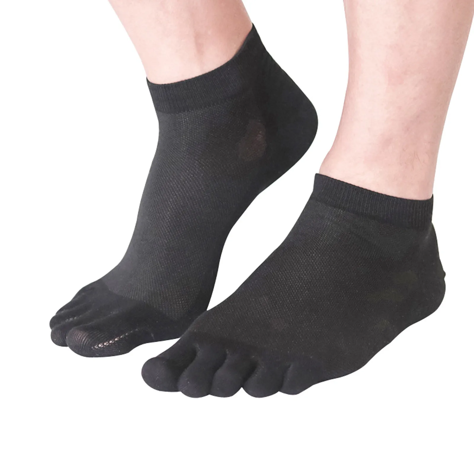 

5 пар мужских хлопковых низких носков, 5 пальцев, дышащие мягкие мужские носки, спортивные носки, мужские носки