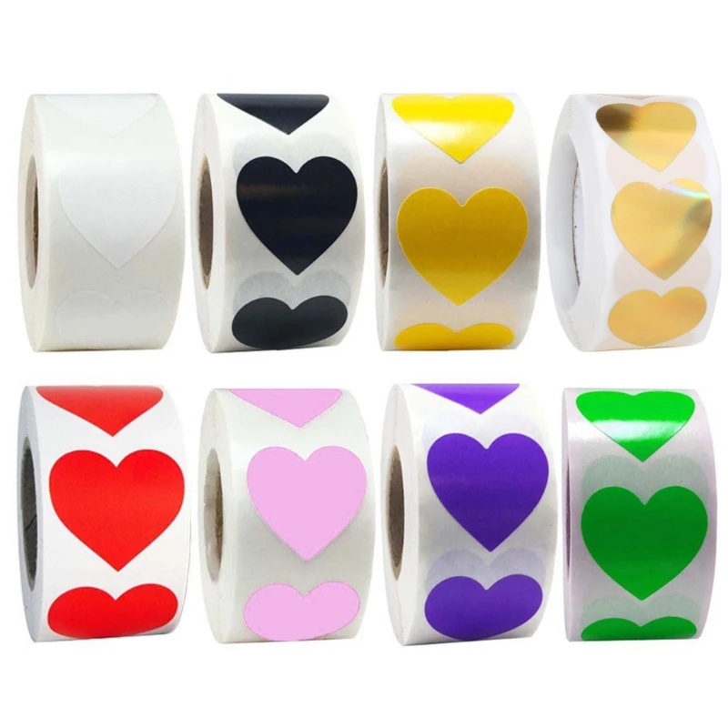 

Love Heart Sealing Stickers Roll 500Pcs Small Business for EXPRESS Blessing