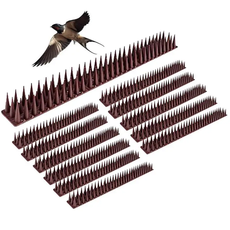 

Bird Spikes Flexible PP Durable Anti Bird Spikes Pigeons Impales Small Birdies Lances Crow Scare Devices For Fence Roof Mailbox