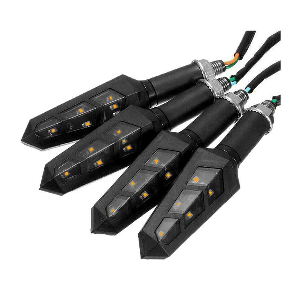

4 Pcs Motorbike Turning Indicators LED Motorcycle Signals Lights Supplies Modified