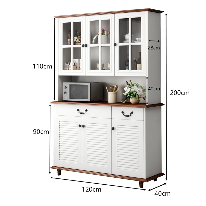 Белый барный шкаф сервант для хранения скандинавский комод документов