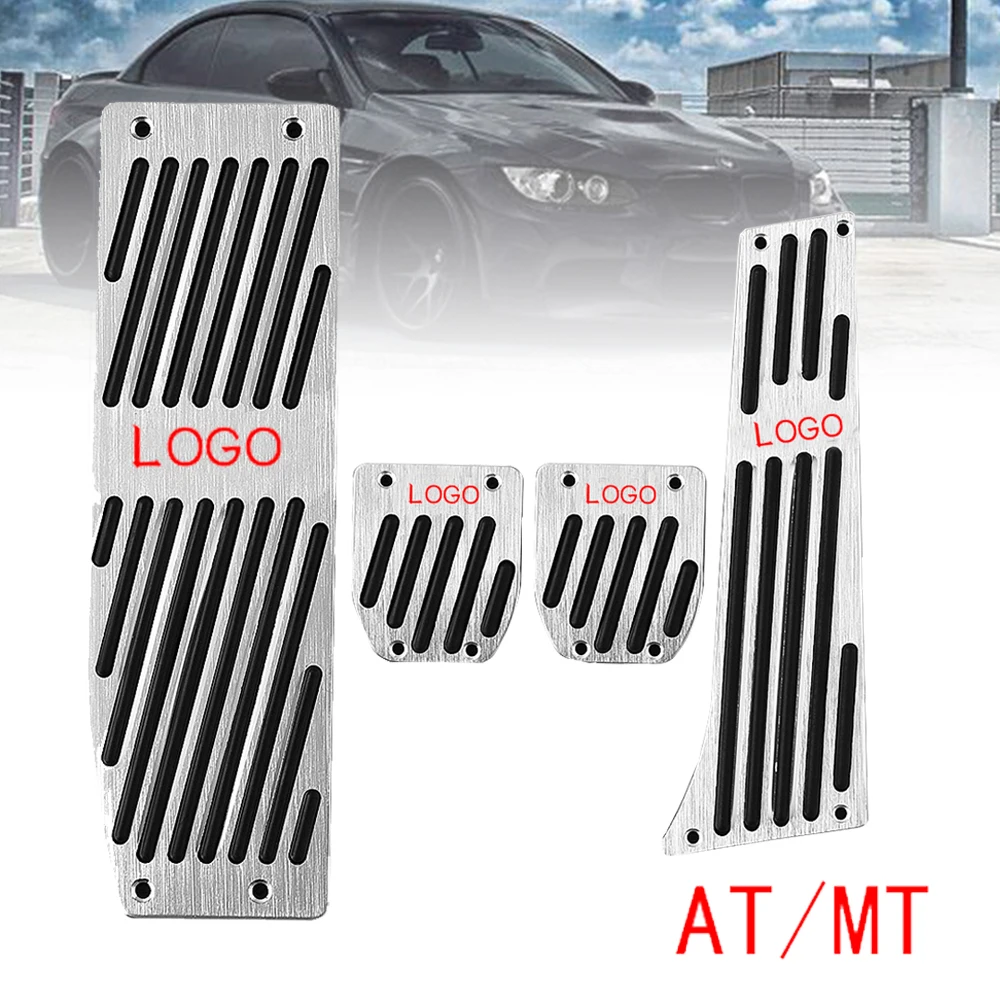 

Foot Rest Pedal Pads Gas Refit Sticker for BMW X1 M3 E39 E46 E87 E84 E90 E91 E92 AT / MT Accelerator Brake Car Accessories
