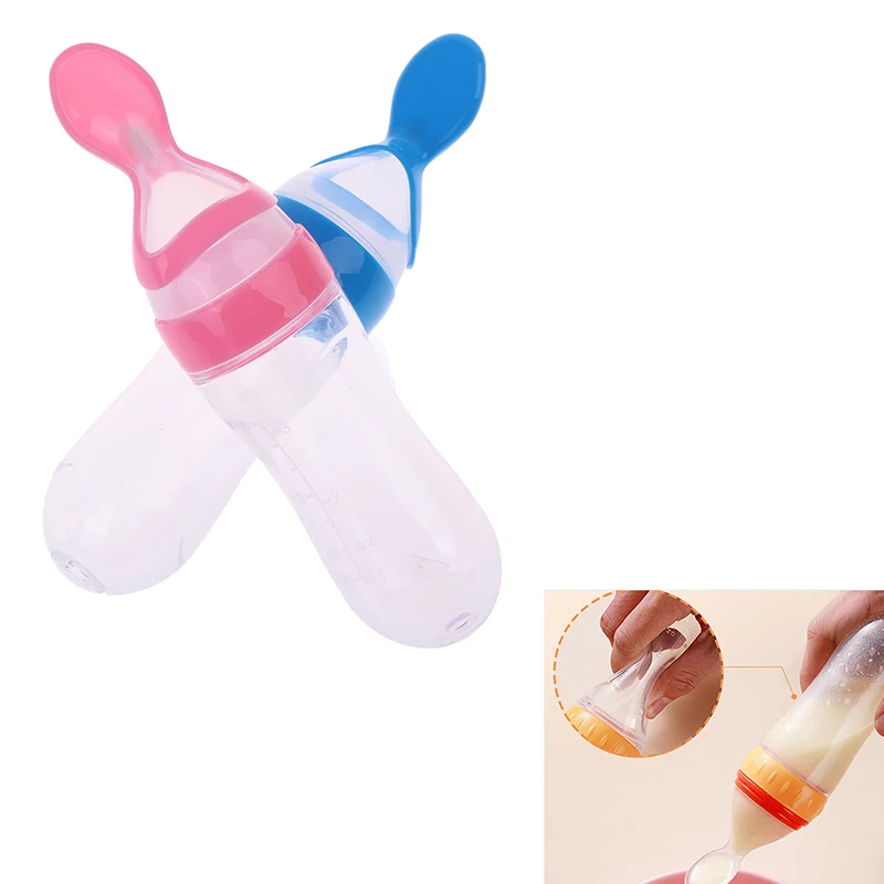

Baby Spoon Bottle Feeder Dropper Silicone Spoons for Feeding Medicine Kids Toddler Cutlery Utensils Children Accessories Newborn
