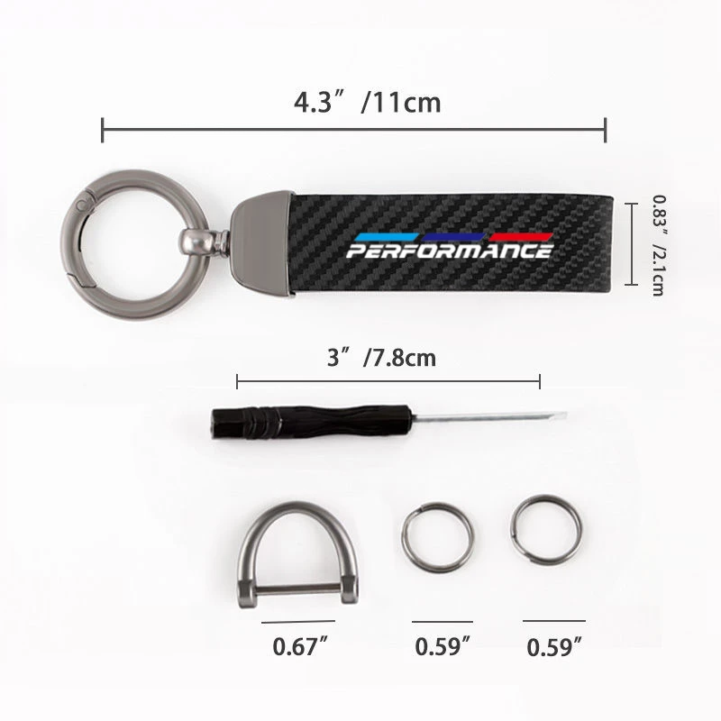 Фото Автомобильный брелок из карбоновой кожи класса люкс для BMW M Performance E46 E90 E60 F10 F30 E39 E36 F20 E87 G30 E92 E91 X5 Series №5